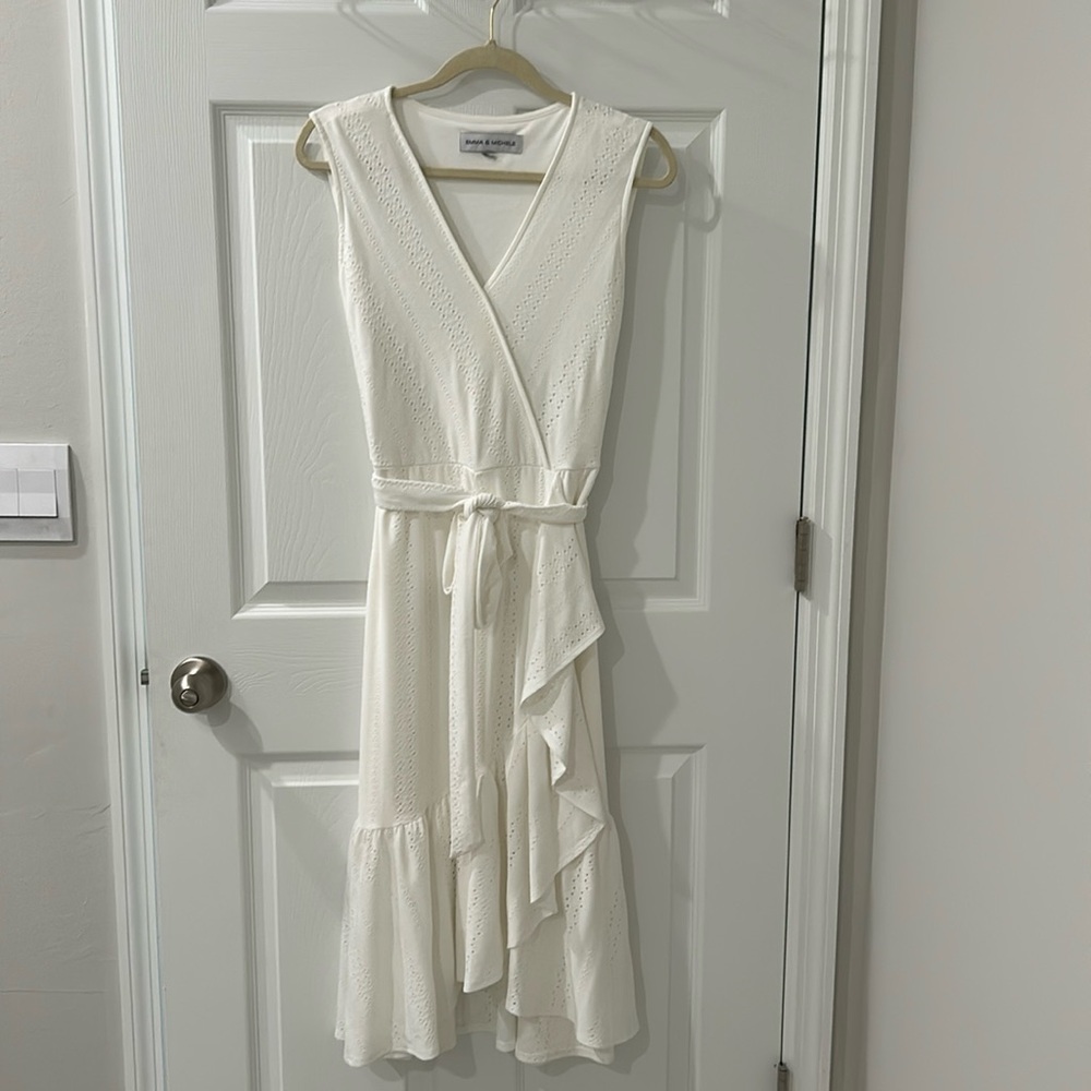 Emma and Michele size large white dress